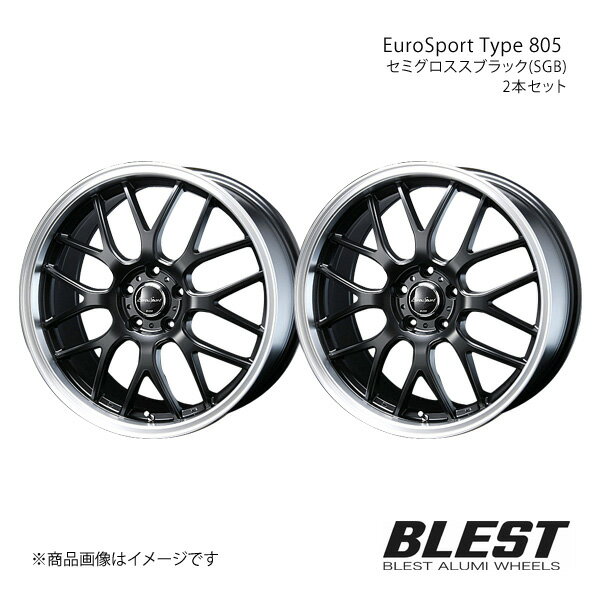 EuroSport Type 805 ミラ L275 アルミホイール 2本セット 【16×5.0J 4-100 +45 セミグロススブラック(SGB)】