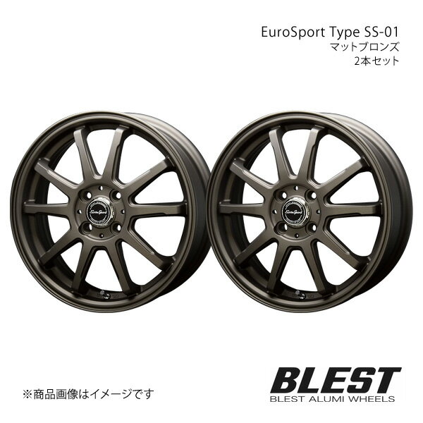 EuroSport Type SS-01 ムーヴカスタム LA100S アルミホイール 2本セット 【16×5.0J 4-100 +45 マットブ..