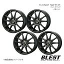 EuroSport Type SS-01 ミラ イース LA300S アルミホイール 4本セット 【16×5.0J 4-100 +45 マットブラック】