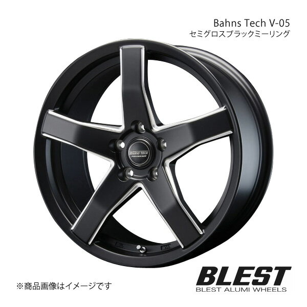 Bahns Tech V-05 アルファード/ヴェルファイア 30系 アルミホイール 1本 【19×8.5J 5-114.3 +36 セミグロスブラックミーリング】