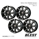 Bahns Tech WEDGE Stream エルグランド E51 4WD アルミホイール 4本セット 【16×7.0J 5-114.3 35 ブラックポリッシュ】