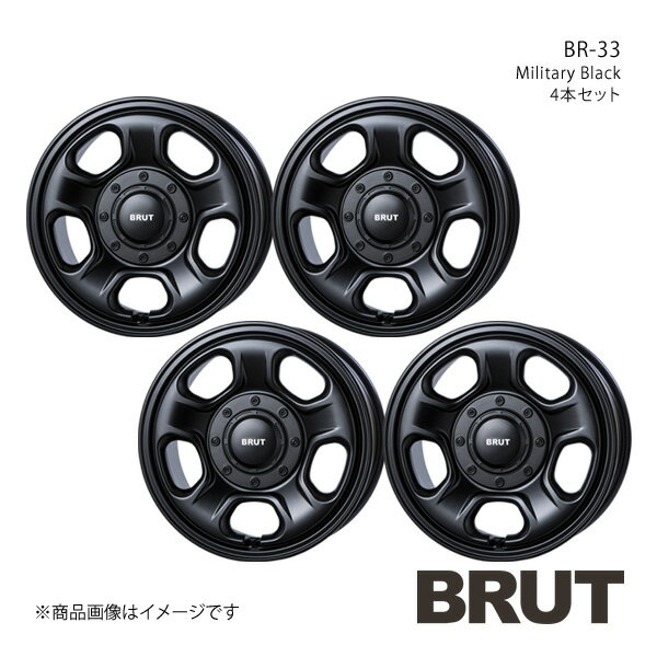 BRUT ブルート BR-33 デリカD：5 CV系 アルミホイール4本セット【16×6.5J 10-100-114.3 +30 ミリタリー..