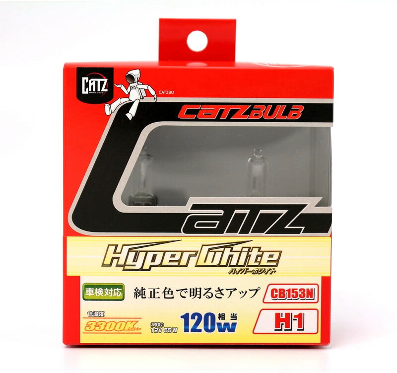 CATZ キャズ Hyper white ハロゲンバルブ H11 グレイス GM4/GM5 H26.12〜H29.7 CB1103