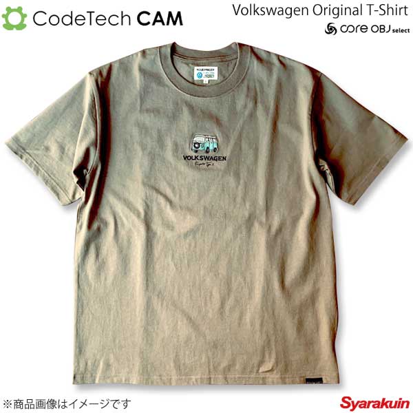 Codetech コードテック Volkswagen Original T-Shirt ベージュ Lサイズ CO-KVW-2360B