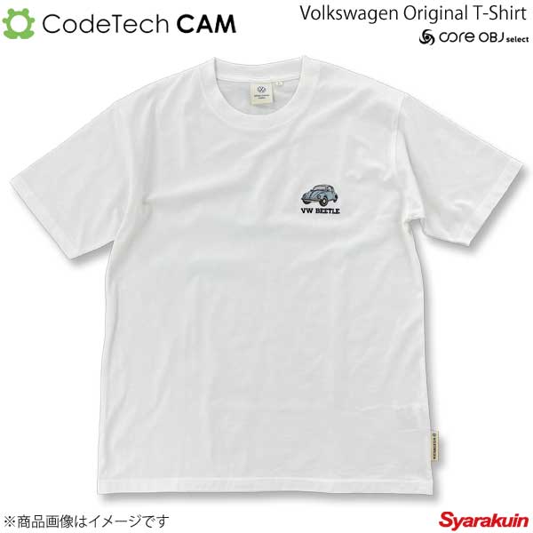 Codetech コードテック Volkswagen Original T-Shirt ホワイト Lサイズ CO-KVW-5350W