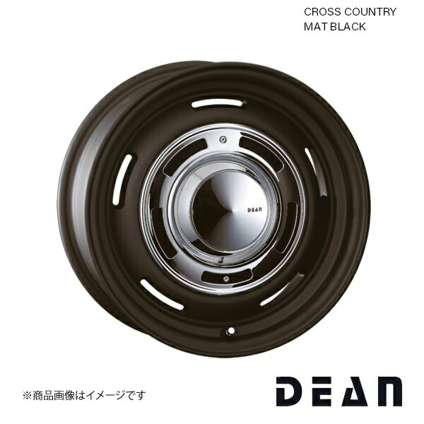 ディーン クロスカントリー 15インチ 4穴 4H 100 4.5J +43 ミライース LA300S ホイール 5本 マットブラック CROSS COUNTRY DEAN