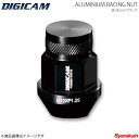 DIGICAM デジキャン アルミレーシングナット 袋タイプ P1.25 19HEX 35mm ブラック 16本入 180SX RPS13/KRPS13 H7/5〜H10/12 AN6F3512BK-DC16