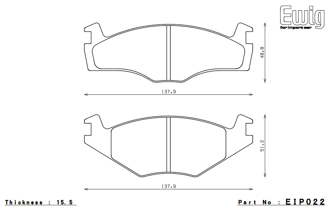 ENDLESS エンドレス ブレーキパッド MX72 1台分セット Volkswagen Golf/Jetta2 19PL EIP022MX72+EIP025MX72