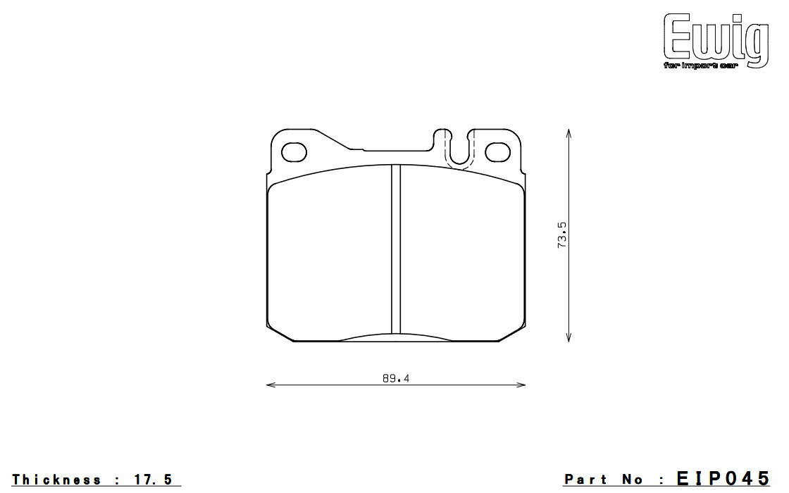 ENDLESS エンドレス ブレーキパッド SSM PLUS フロント Mercedes Benz S 126033 380SE/SEL EIP045MP