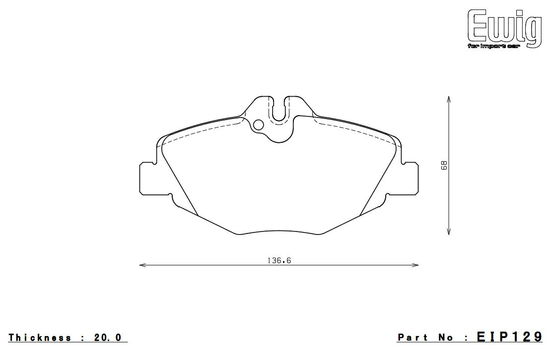 ENDLESS エンドレス ブレーキパッド SSM PLUS フロント Mercedes Benz E 211054C E280 EIP129MP