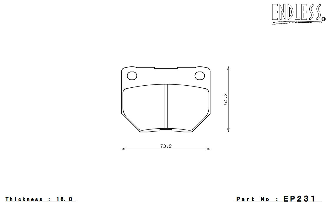 ENDLESS エンドレス ブレーキパッド SR01 リア インプレッサスポーツワゴン GGB(STi) EP231SR01