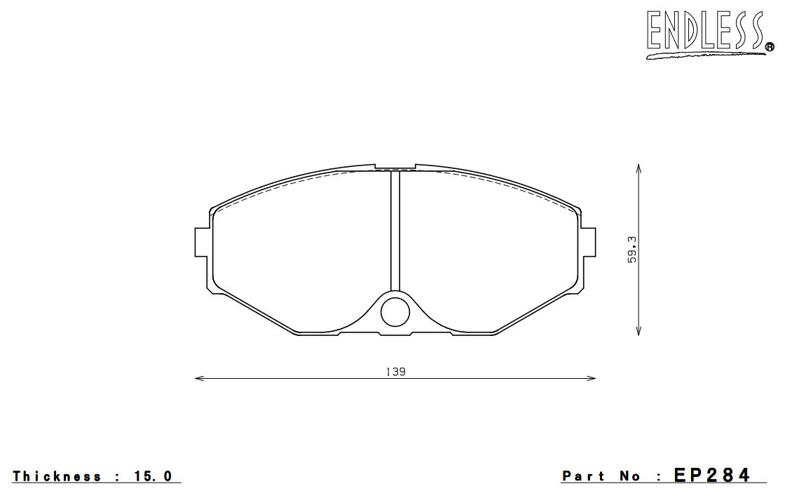 ENDLESS エンドレス ブレーキパッド SSM PLUS フロント リバティ PNM12(4WD リアドラム) EP284MP
