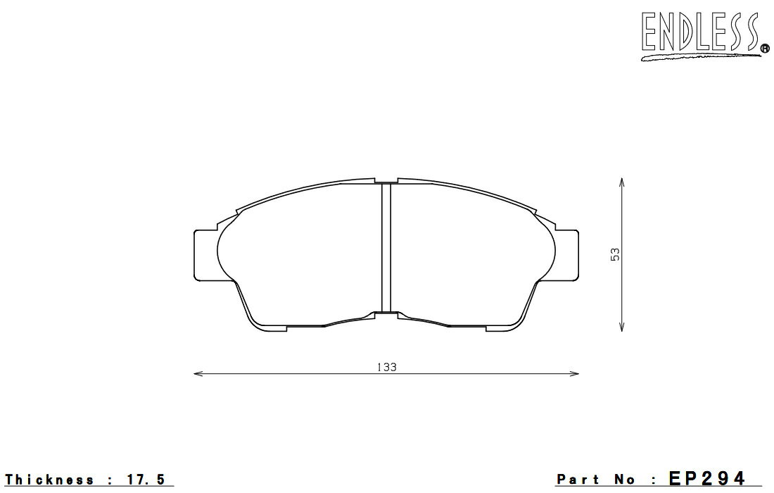 ENDLESS エンドレス ブレーキパッド SSM PLUS フロント マーク2ワゴン/マーク2クオリス SXV20W H11.8～H13.12 EP294MP