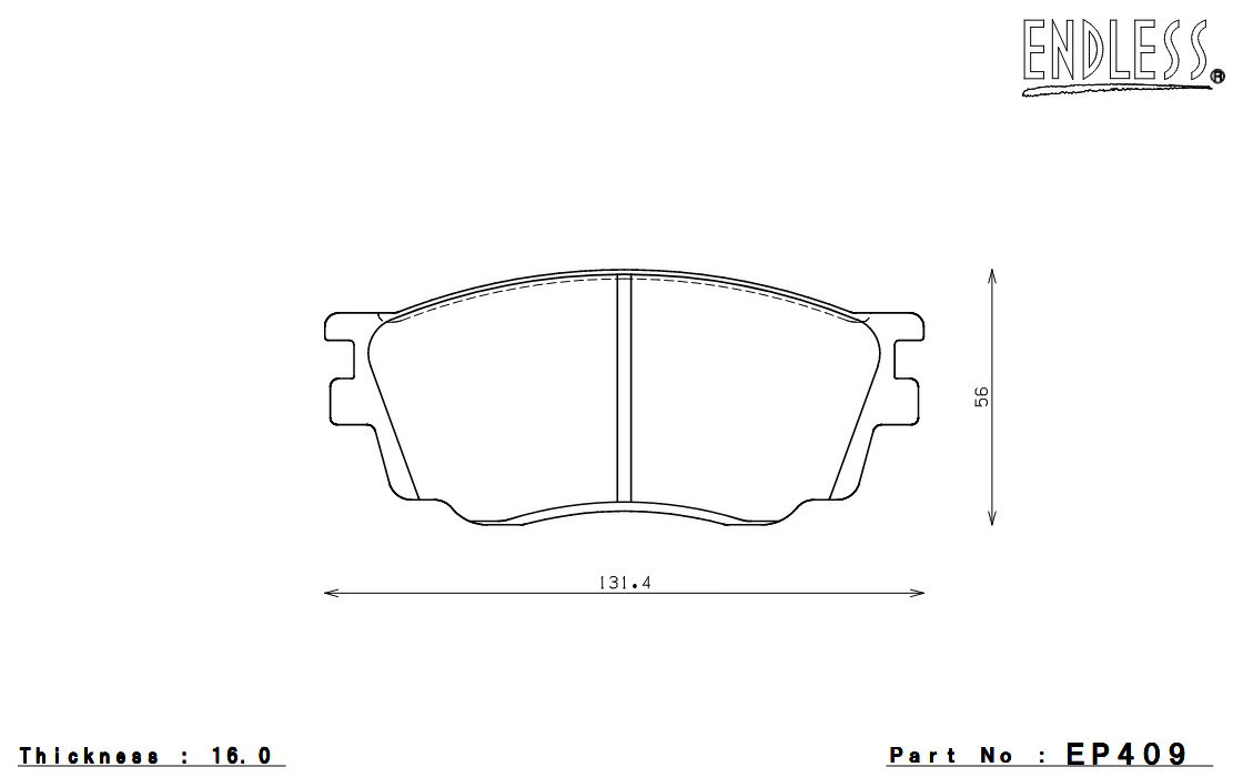 ENDLESS エンドレス ブレーキパッド SSY フロント アテンザスポーツ GG3S/GGES H14.5～H17.6 EP409SY2