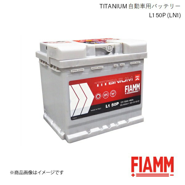 FIAMM/フィアム TITANIUM 自動車バッテリー Volkswagen GOLF PLUS 5M1 521 1.2TSI 2010.05 L1 50P LN1 7905143