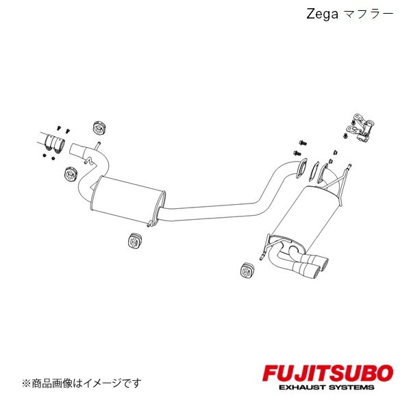 FUJITSUBO/フジツボ マフラー Zega ゴルフ GTi GH,ABA-1KAXX 2005.6〜2009.9 270-92951 1