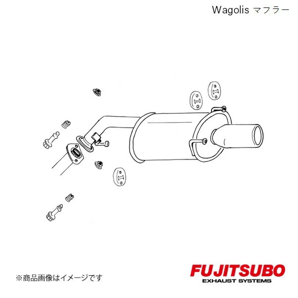 FUJITSUBO/フジツボ マフラー Wagolis クルーガーV 3.0 2WD TA-MCU20W 2000.11〜2003.8 460-28212