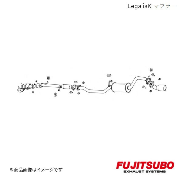 FUJITSUBO/フジツボ マフラー Legalis K トッポBJ ターボ 4WD GF-H46A 1998.10〜2001.2 460-30313