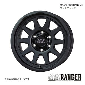 マッドクロス レンジャー 15インチ 6穴 6H 139.7 6.0J INSET33 ハイエース レジアス ホイール 4本 マットブラック MADCROSS RANGER