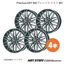Precious AST M3 アイシス 10系 ホイール 4本【17×7.0J 5-114.3 INSET48 ブラックポリッシュ】HOT STUFF(2)