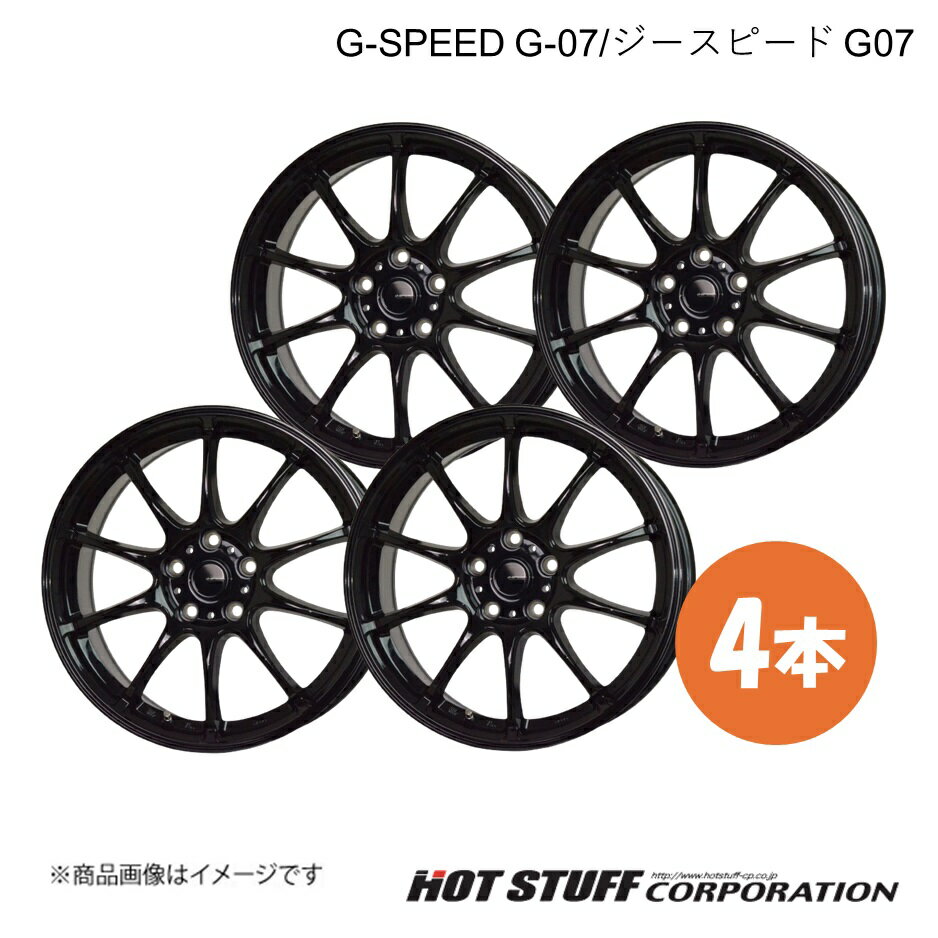 G-SPEED G-07/ジースピードG-07 プレミオ 260系 ホイール 4本【15×6.0J 5-100 INSET43 メタリックブラック】HOT STUFF/ホットスタッフ
