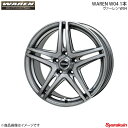 WAREN/ヴァーレン W04 ホイール 1本 プリウス ZVW50/ZVW51/ZVW55 ( 195/55R16 6.5J P.C.D100 5穴 INSET 48 ダークシルバー (DS) )