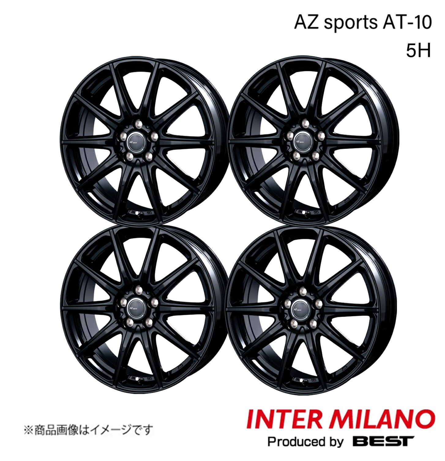 INTER MILANO/󥿡ߥ AZ sports AT-10 Rush J210 ۥ 4 166.5J 5-114.3 INSET53 ֥å
