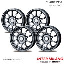 INTER MILANO/インターミラノ CLAIRE ZT10 bB 20系 ホイール 4本【14×5.5J 4-100 INSET38 ガンメタ】