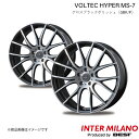 INTER MILANO/インターミラノ VOLTEC HYPER MS-7 エスティマHV 20系 ホイール 2本【17×7.0J 5-114.3 INSET48 グロスブラックポリッシュ】(2)