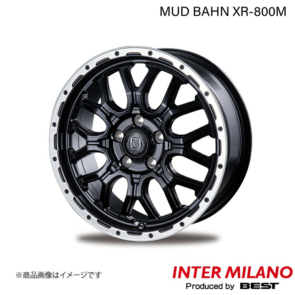INTER MILANO/󥿡ߥ MUD BAHN XR-800M ꥹ 180 ۥ 1ܡ177.0J 5-114.3 INSET48 ޥåȥ֥å/ݥå
