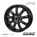 ZACK JP-209 ミラ ジーノ L650S/L660S 2004/11～2009/4 アルミホイール1本 【15×4.5J 4-100 +45 グロスブラック】