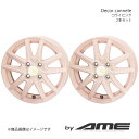 Decor cannele アルミホイール2本セット ステラ LA1#0F(2014/12～)【14×4.5J 4-100 +45 コライピンク】 共豊