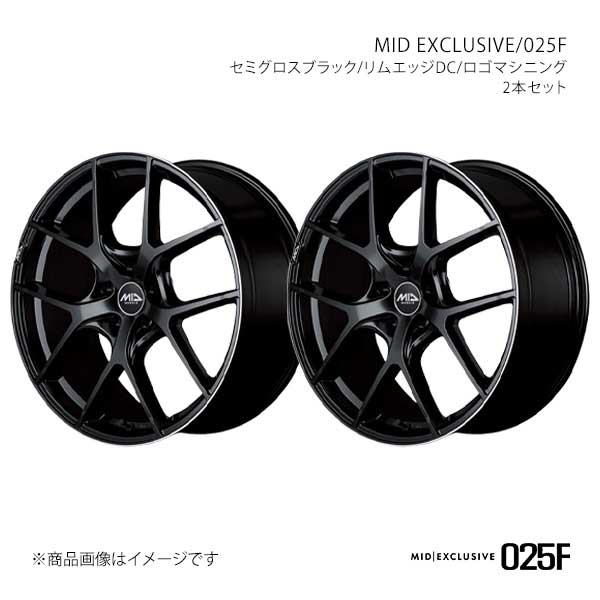 MID EXCLUSIVE/025F レガシィB4 BN9 2015/10〜2016/10 アルミホイール2本セット【17×7.0J 5-114.3 INSET48 SBR】SA03770573480390×2