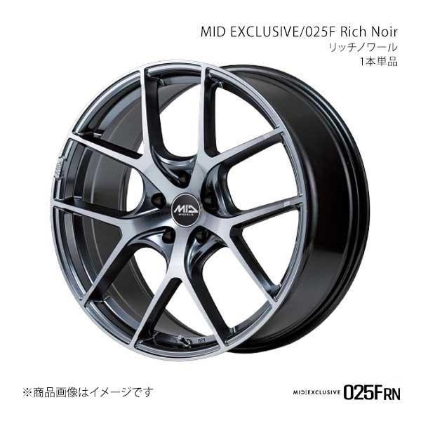MID EXCLUSIVE/025F Rich Noir マーク2ブリッド 110系 アルミホイール1本【17×7.0J 5-114.3 INSET48 RNR】Y25B77057348RN00