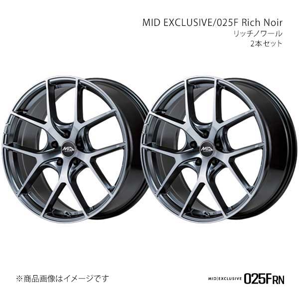 MID EXCLUSIVE/025F Rich Noir MDX YD系 アルミホイール2本セット【17×7.0J 5-114.3 INSET48 RNR】Y25B77057348RN00×2