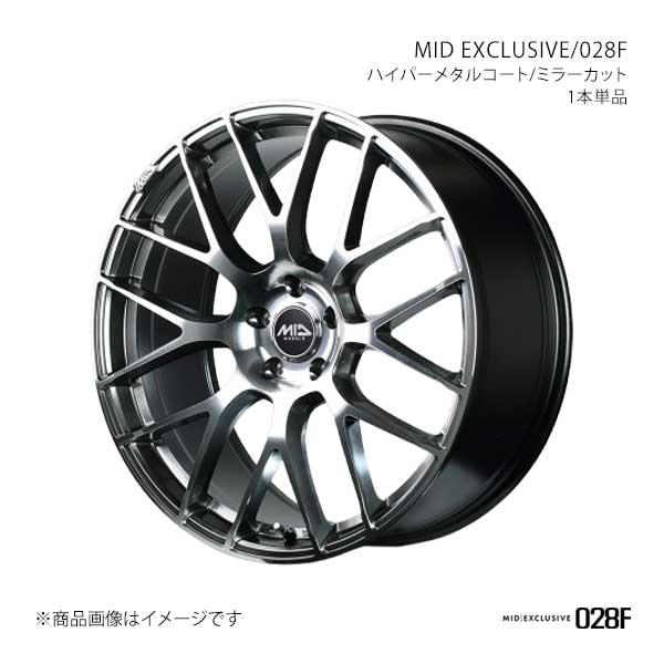 MID EXCLUSIVE/028F マツダ3 SEDAN BP系 アルミホイール1本【18×7.0J 5-114.3 INSET48 HMC】M65487057348HS50