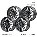 MID EXCLUSIVE/029F クラウンクロスオーバー SH35系 アルミホイール4本セット【18×7.0J 5-114.3 INSET40 セミグロスガンメタ】(2)