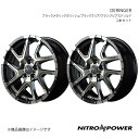 NITRO POWER/DERINGER アウトランダーPHEV GG系 ホイール2本セット【16×7.0J 5-114.3 INSET40 BKメタリックPO/ブラッククリア/フランジピアスドリルド】(2)