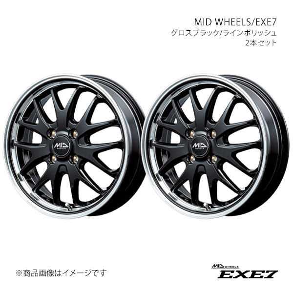 MID WHEELS/EXE7 YRV M201G/M211G アルミホイール2本セット【14×4.5J 4-100 INSET45 CBP】D70244543345GBPN×2