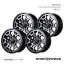 NITRO POWER/H6 SLUG ハイエース/レジアスエース 200系 アルミホイール4本セット【17×6.5J 6-139.7 INSET38 ブラッククリア/ピアスドリルド】(2)