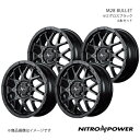 NITRO POWER/M28 BULLET ミラ イース 300/310系 アルミホイール4本セット【15×5.0J 4-100 INSET48 セミグロスブ...