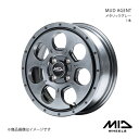 MID WHEELS/MUD AGENT N-ONE JG系 アルミホイール1本【14×4.5J 4-100 INSET45 メタリックグレー】(2)