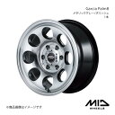 MID WHEELS/Garcia Palm8 ギャランフォルティス CX4A/CY4A アルミホイール1本【16×7.0J 5-114.3 INSET40 セミグロスブラック/ヴァーレイポリッシュ】