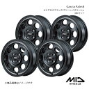 MID WHEELS/Garcia Palm8 ミラ イース 300/310系 アルミホイール4本セット【15×4.5J 4-100 INSET45 セミグロスブラック/ヴァーレイポリッシュ】