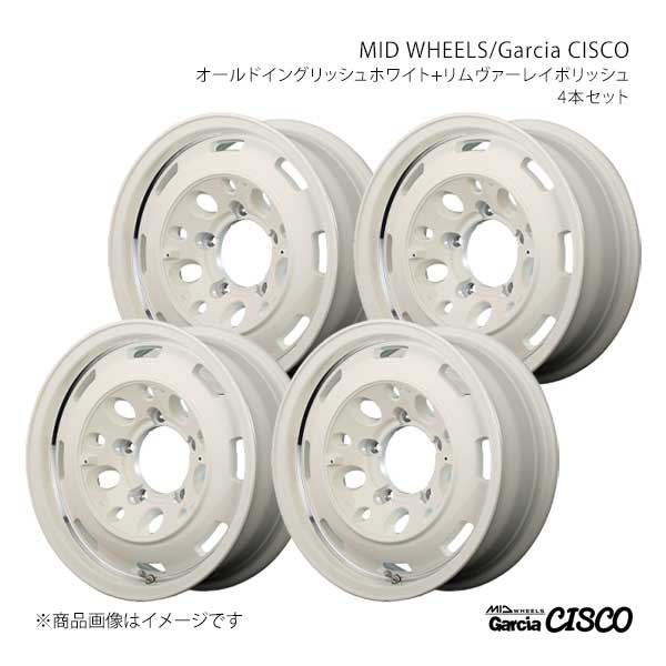 MID WHEELS/Garcia CISCO N-BOX/カスタム JF3/4 アルミホイール4本セット【14×4.5J 4-100 INSET45 WHV】Y26044543345WH20×4