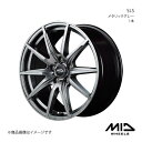 MID WHEELS/SLS セレナ 27系 アルミホイール1本【15×6.0J 5-114.3 INSET45 メタリックグレー】(2)