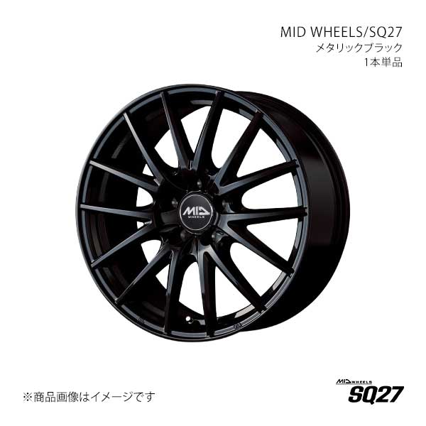 MID WHEELS/SQ27 レガシィB4 BMM/BMG アルミホイール1本【17×7.0J 5-100 INSET50 MBK】M82677053350030N