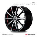 SCHNEIDER/SX-2 ライフ JB5-8 アルミホイール 1本 【14×4.5J 4-100 INSET45 ブラックポリッシュ+アンダーカットレッドクリア】(2)