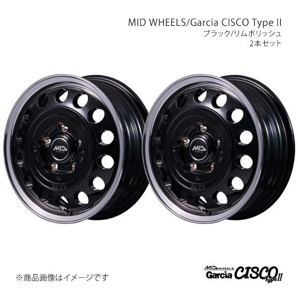MID WHEELS/ガルシアシスコ タイプ2 アルミホイール2本セット【16×5.5J 5-139.7 INSET20 BRP】MID WHEELS/Garcia CISCO TypeII D7066555D320BKP0×2