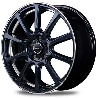 Rapid Performance/ZX10 RAV4 30系(ワイド) アルミホイール 4本セット 【17×7.0J 5-114.3 INSET38 ADブルー＋リムエッジDC＋アンダーカット】 2